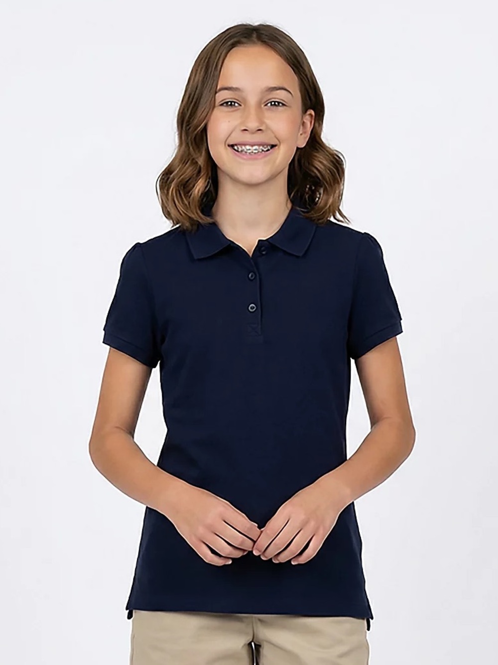 French Toast Navy Polo